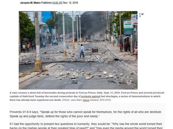 Riots, Gangs, Crime and Hunger